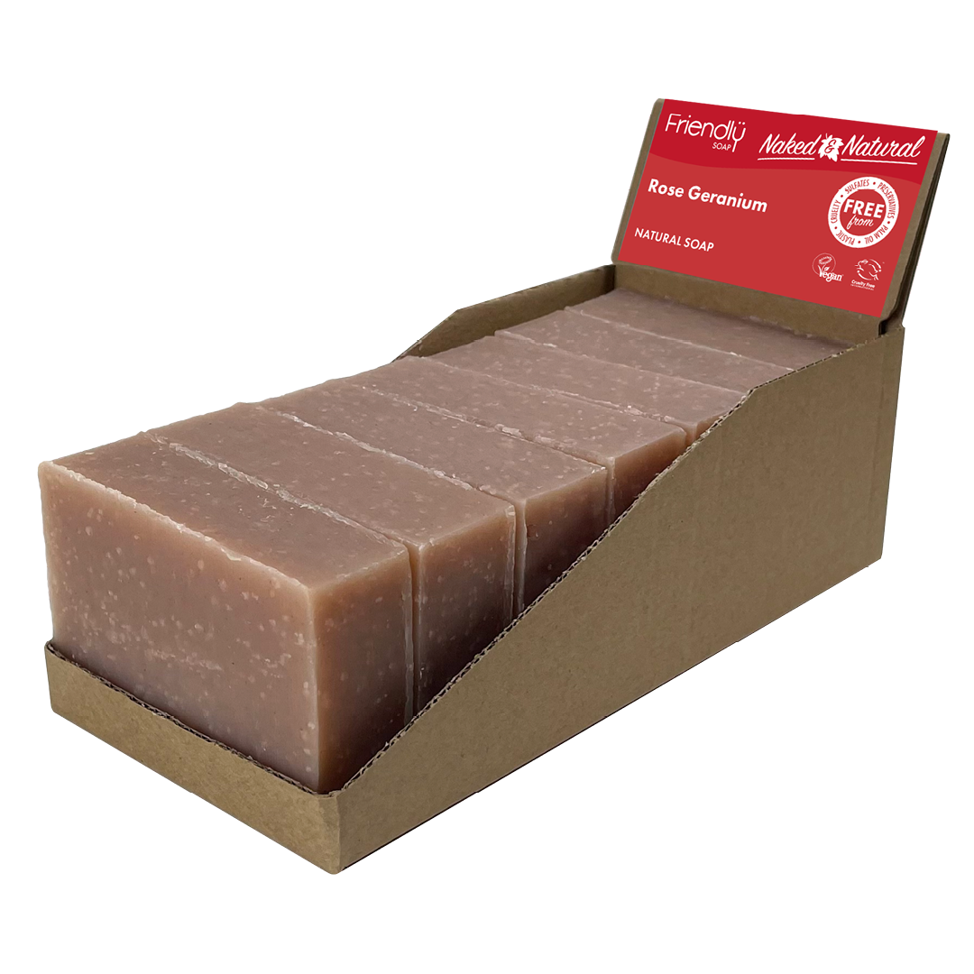 Friendly Soap Naked & Natural - Rose Geranium玫瑰天竺葵沐浴皂 (裸賣裝) - Image 3